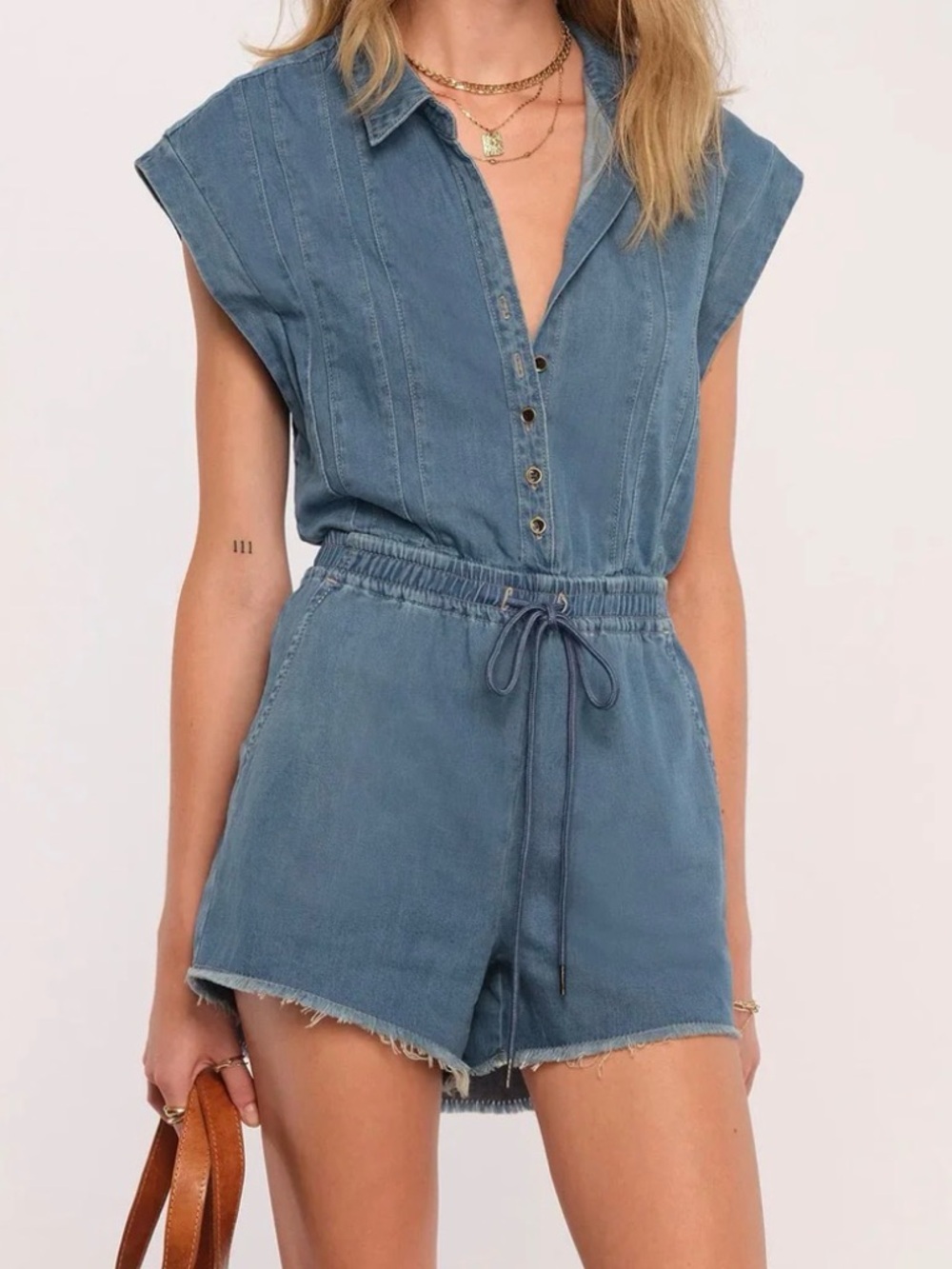 Heartloom Denim Romper